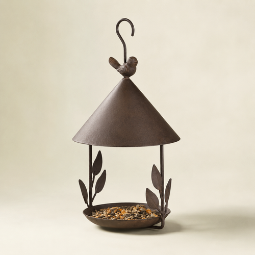 Premium iron bird feeder studio hero